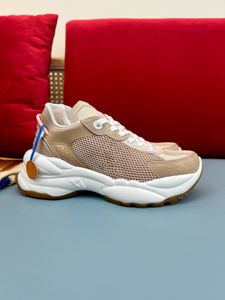 1ABVMU RUN 55 chaussures de sport nouvelles chaussures pour femmes chaussures de course en peau de vache toile chaussures décontractées respirantes