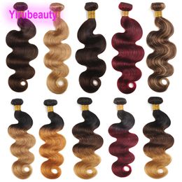 1B/30 1B/27 2 #4 #27 #1B/4/27 P4/27 Body Wave Dubbele Inslagen 3 Bundels Braziliaanse 100% Human Hair Extensions