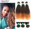 # 1B / 4/30 Trois tons de couleur Afro Kinky cheveux bouclés Ombre brésilien Kinky cheveux bouclés Vierge tisse
