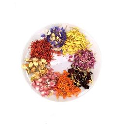 1Box 8 Variétés Pétales de fleurs séchées pour aromathérapie Bougie Epoxy Résine Pendant Faire des accessoires d'aromathérapie bricolage9163808