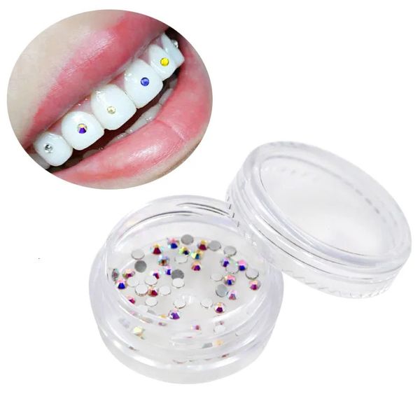 1 caja de fresa de diamante, Material dental, tachuelas para blanquear los dientes, dentadura acrílica, adorno de cristal, higiene bucal, decoración dental 240229