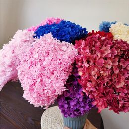 Bouquet de fleurs séchées et préservées, 1 lot d'hortensia Anna, 30 couleurs, 40x20cm, 30 couleurs, nouvelle décoration de jardin de bureau et de maison, 2287Z