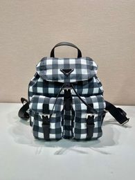 1BZ677 nouveau sac à dos pour femme haut de gamme sac d'école de qualité personnalisée tissu à carreaux capacité légère et pratique est une tendance très à la mode