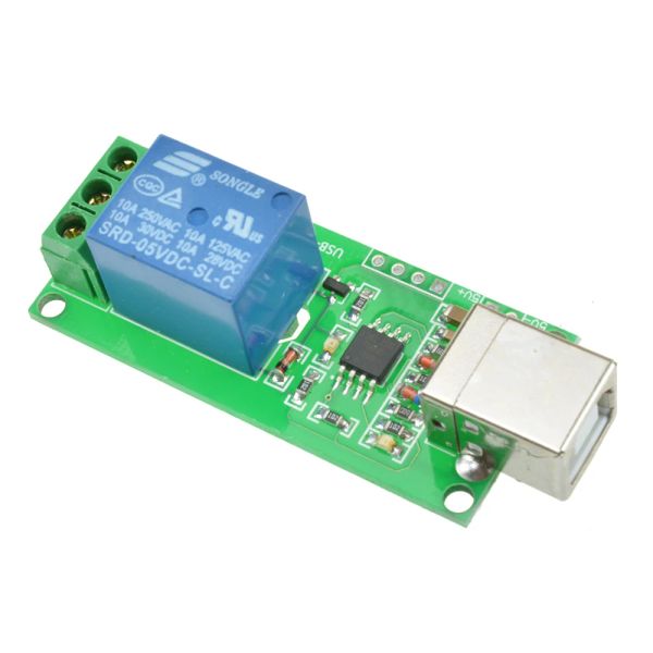 1ch 2ch 4ch 8ch USB USB Relé 5V Control de computadora programable de 12V para Smart Home 1ch Module Board HID para XP 32 Win7 250V 10A Relé