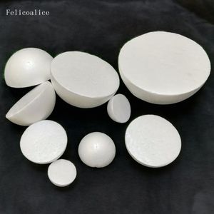 1 cm-35cm modelado blanco de la mitad de poliestireno espuma de espuma esferas para nuevas artesanías de bricol