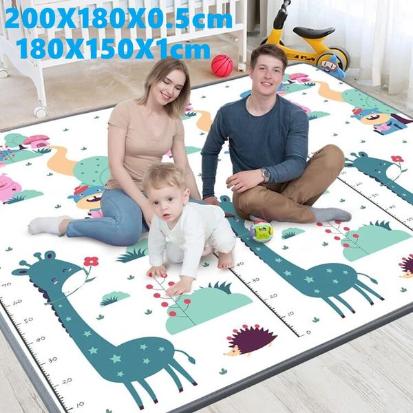 1 cm EPE respectueux de l'environnement épais bébé ramper tapis de jeu tapis pliant tapis tapis de jeu pour tapis de sécurité pour enfants tapis de jeu 240318