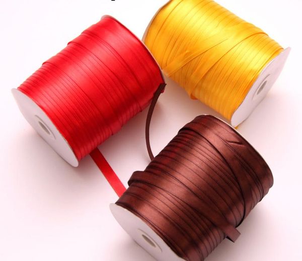 1 cm de large 380 mètres ruban rouge ruban de soie sangle 350 m ceinture colorée fleurs encadrées gâteau cadeau boîte de sucre ruban d'emballage manfacture offre directe