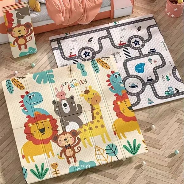 1cm15cm pour bébé épais de jeu de jeu de jeu de jeu de tapis de tapis pliant pour les cadeaux de tapis de sécurité pour enfants 240411