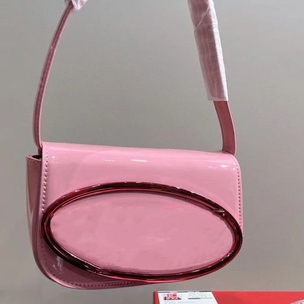 1DR Diseñador Bolso de hombro para mujer Bolso con solapa Pochette femenino Bolso de cuero de napa Bolso de mano casual Único Día de San Valentín Correa Jingle