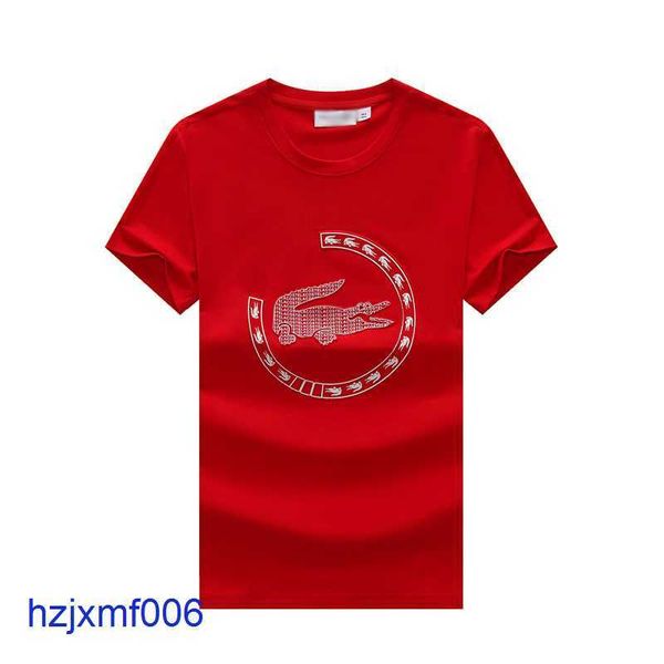 1fsh T-shirts pour hommes Printemps Luxe Italie Hommes T-shirt Designer Polos High Street Broderie Petit Cheval Crocodile Impression Vêtements Hommes Marque Chemise W11