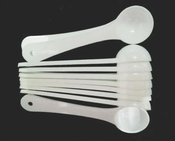 1G professionnel en plastique 1 gramme cuillères cuillères pour nourriture lait poudre à laver Medcine blanc cuillères à mesurer SN2205