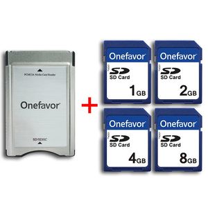 Carte mémoire de 1 Go 2 Go 4 Go 8 Go avec adaptateur Onefavor PCMCIA SD Carte Reader pour Mercedes Benz MP3 Memory 240514