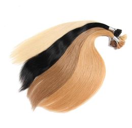 1gr st 200G Lot Remy cheveux brésiliens cheveux humains ITip ensemble complet Extensions de cheveux pré-collés couleur pure 1 99j rouge 613 naturel pour 8192844