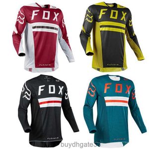 1HEK T-shirts pour hommes nouveau Fox vitesse descendante VTT combinaison de vélo haut à manches longues hommes été hors route moto T-shirt