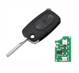 1J0959753A Télécommande de voiture Télécommande 2 bouton Émetteur intelligent 433MHz pour VW Passat Golf MK4 1J0 959 753 A1378635