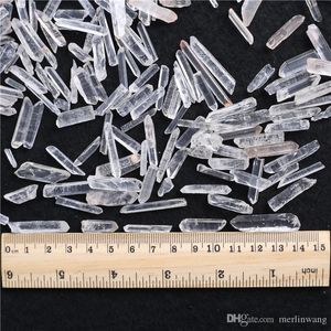 1 kg de pierres de cristal de quartz clair Arts et artisanat Guérison minérale Reiki Bonne baguette magique de minéraux d'énergie chanceuse 20-40 mm Perles en vrac 1000 g pour la fabrication de bijoux