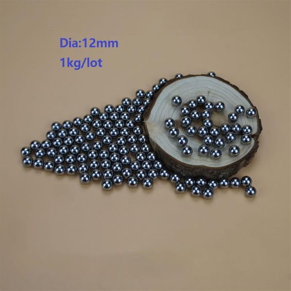 1kg lot environ 140pcs billes en acier Dia 12mm billes en acier à haute teneur en carbone portant la précision G100227T