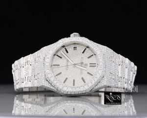 1KPW VVS Moissanite diamant personnalisé glacé montre de luxe buste vers le bas diamant montre pour hommes Hip Hop montre bijoux CDJ84711VQI