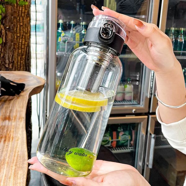 Botella de agua de vidrio de 2L 2L con Store Sport Outdoor Travel Portable Fug -Profeshware Bothware Gran capacidad 240409