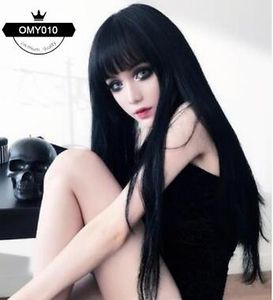 Long Stright Black Wigs Cosplay Wig Natural Hair Wigs for Women