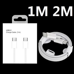 1m 2m 20W PD -kabels C tot C Type C USB C Cable Lijn Lijn Gegevenslader Draad voor Samsung S10 S20 S22 OPMERKING 10 HTC LG met retailbox