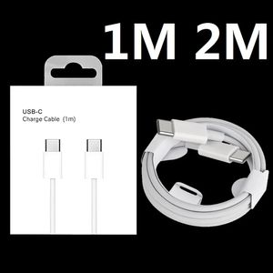 1M 2M PD USB C vers USB-C TYPE C Câble de charge rapide rapide Câbles de chargeur C-C pour Samsung Galaxy S10 S20 S22 S23 Utral HTC LG Xiaomi Huawei Android Phone avec boîte