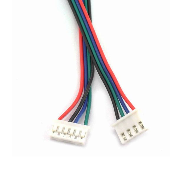 Câbles de moteur de stepre 1m / 2m fil Ticophasé XH2.54 4pin à 6pin Terminal de ligne de connecteur de moteur Câble 3D Imprimante Pièces