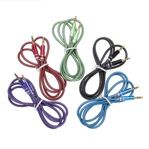 1 m 3ft 3.5mm Aux Audio Kabel Jack Male naar Male Plug Stereo Koord Draad voor Mobiele telefoons Luidspreker Auto Hoofdtelefoon