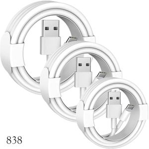 Cable de carga USB súper largo de 1M, 3 pies, 3M/10 pies para LX L8 V8, cable de carga de datos, nuevo sistema, Cables de cargador de teléfono de alta calidad 838D