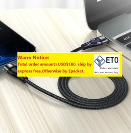 Câble PD tressé de 1m 3 pieds, câbles USB Type C vers USB-C, câble de charge rapide fiable pour téléphone portable Samsung izeso LL LL