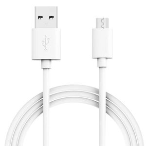 1m 3FT 1A Câbles Micro USB Chargeur Android V8 Câble de Charge Cordon pour Téléphones Mobiles HuaWei Samsung Galaxy S7 Edge / S7 / S6 / LG / Kindle / PS4-Blanc DHL FEDEX LIVRAISON GRATUITE