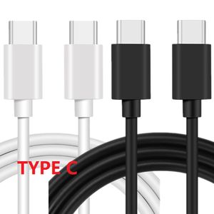 1m 3ft PVC Type c kabels USB-C Micro usb oplader Kabel Voor Samsung S8 S9 S10 S20 S22 S23 htc Huawei xioami Android telefoon pc