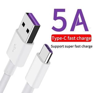 Câble USB Type C de charge rapide ultra rapide de 1M 3 pieds, câbles de chargeur USB C pour téléphone intelligent Huawei Samsung S24 htc