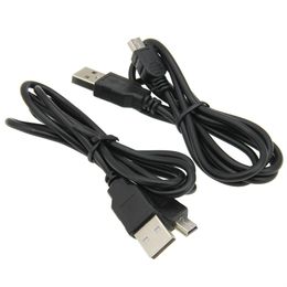 1 m 3ft USB 2.0 Male naar Mini USB 5 Pin Male Data Sync Charger Kabels Voor MP3 MP4 MP5 Speler Camera 300 stuks
