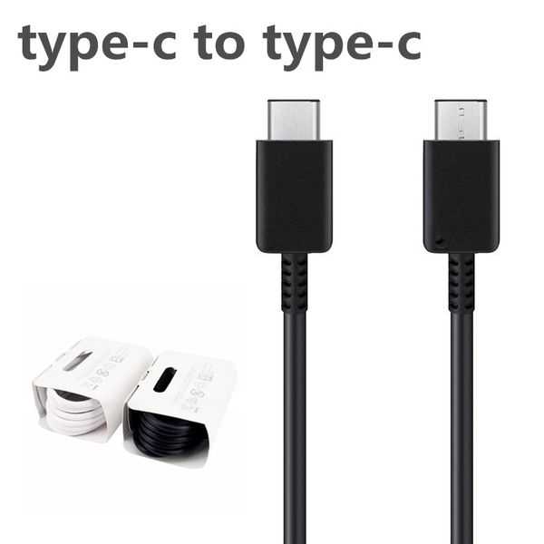 Câbles USB type-c à Type C de 1m 3 pieds, Charge rapide pour Samsung Galaxy s10 note 10 Plus, prise en charge des cordons de Charge rapide PD 3A
