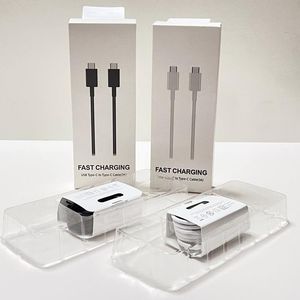 1m 3FT USB Type-C vers Type-C Câbles Câble de charge rapide pour Samsung Galaxy S23 S22 S21 note 10 avec boîte de vente au détail