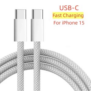 1m 3ft USB Type C naar Type C PD 60W snellaadkabel voor iPhone 15 data-adapter met doos