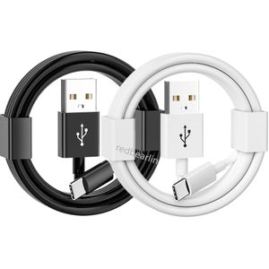 1m 3ft blanc noir type C USB C Micro USB Charger Cable Cordon Ligne pour Samsung Galaxy S20 S10 S23 S24 Plus Note 20 HTC LG Android Phone 15 / 15PLUS