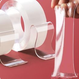 Ruban nano 1m / 3m / 5m bande à double facette transparent Notrace réutilisable Adhésive Tapis de bande nettoyable Gekkotape