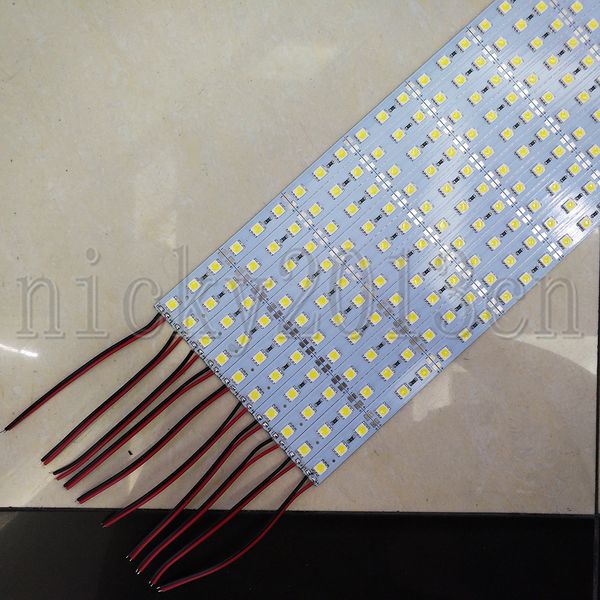 Súper brillante 1M 5050 LED Barra de luz de tira rígida 72LEDs 12V 15W 22 Lumen Ra80 Taiwán Chip Aluminio para el mercado nocturno Mostrador de joyería Lámpara de hoja de escaparate