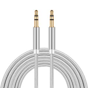 Gevlochten 3,5 mm mannelijke stereo aux extension-kabel voor Samsung Android Phone MP3 pc hoofdtelefoon