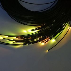 1 M Diameter 2mm Zwart PVC PMMA Plastic optische vezel lichtkabel einde uitstralen verlichting Geen UV en infrarood