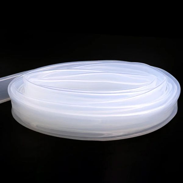 1M Food Grade Clear Transparent Silicone Rubbery TymE 1 2 3 4 5 6 7 8 9 10 11 12 14 16 18 25 32 50 mm O.D Tube de silicone flexible