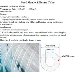 1 m de qualité alimentaire Silicone tuyau en caoutchouc transparent Diamètre de tube de silicone flexible transparent 10 mm 11 mm 12 mm 14 mm 16 mm 18 mm 20 mm 30 mm 50 mm