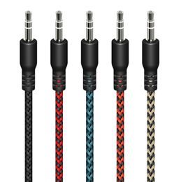 Cables de Audio auxiliares Jack de 1M y 3,5mm, cable auxiliar macho a macho, Cable de altavoz para teléfonos inteligentes Xiaomi, auriculares, PC, MP3/4