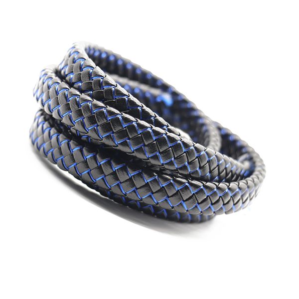 1m/lote Cordones de cuero PU de color plano plano de 1m para pulsera de 12 mm Pulseras de cuero Joyas para hacer hallazgos