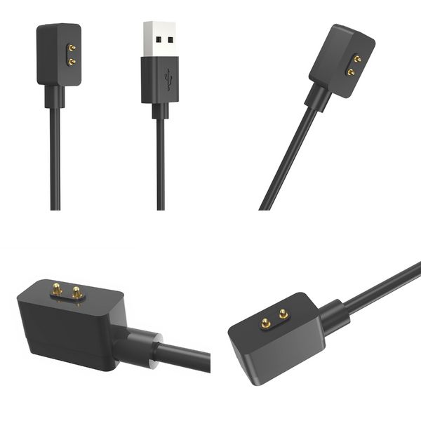 Câble de charge USB magnétique 1M pour Xiaomi Mi Band 8 Pro / 8 Redmi Band 2 USB Chargeur Ligne 2pin Adaptateurs d'alimentation de charge rapide