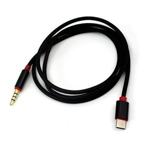 Cable de audio de 1M tipo C a 3.5 mm Cable de radio de automóvil auxil