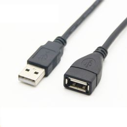 Câble d'extension USB 2.0 Super rapide mâle à femelle, cordon de synchronisation de données pour connecteurs d'ordinateur, 1m