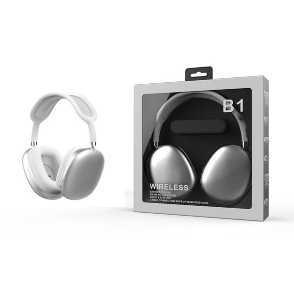 1maxsound MS-B1 Auriculares inalámbricos para juegos - Auriculares Bluetooth para teléfonos móviles con PC - Micrófono con cancelación de ruido Epacket Free.1